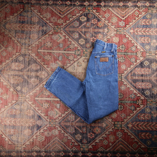 Wrangler W26 L31 Straight Blue Denim Jeans