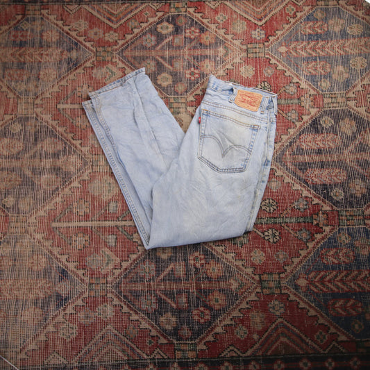 Levi's W36 L29 Straight Leg Regular Fit Blue Denim Jeans