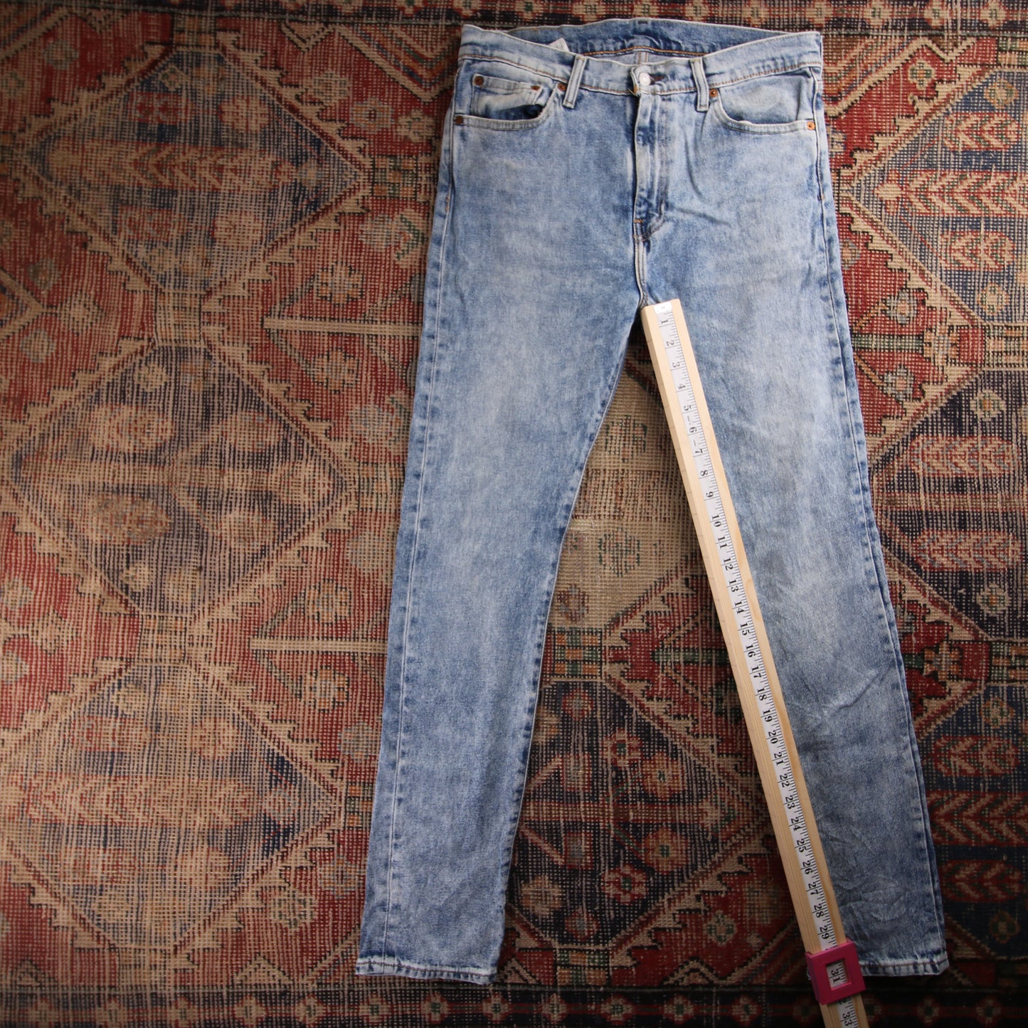 Levi's 510 Red Tab W32 L31 Skinny Blue Denim Jeans