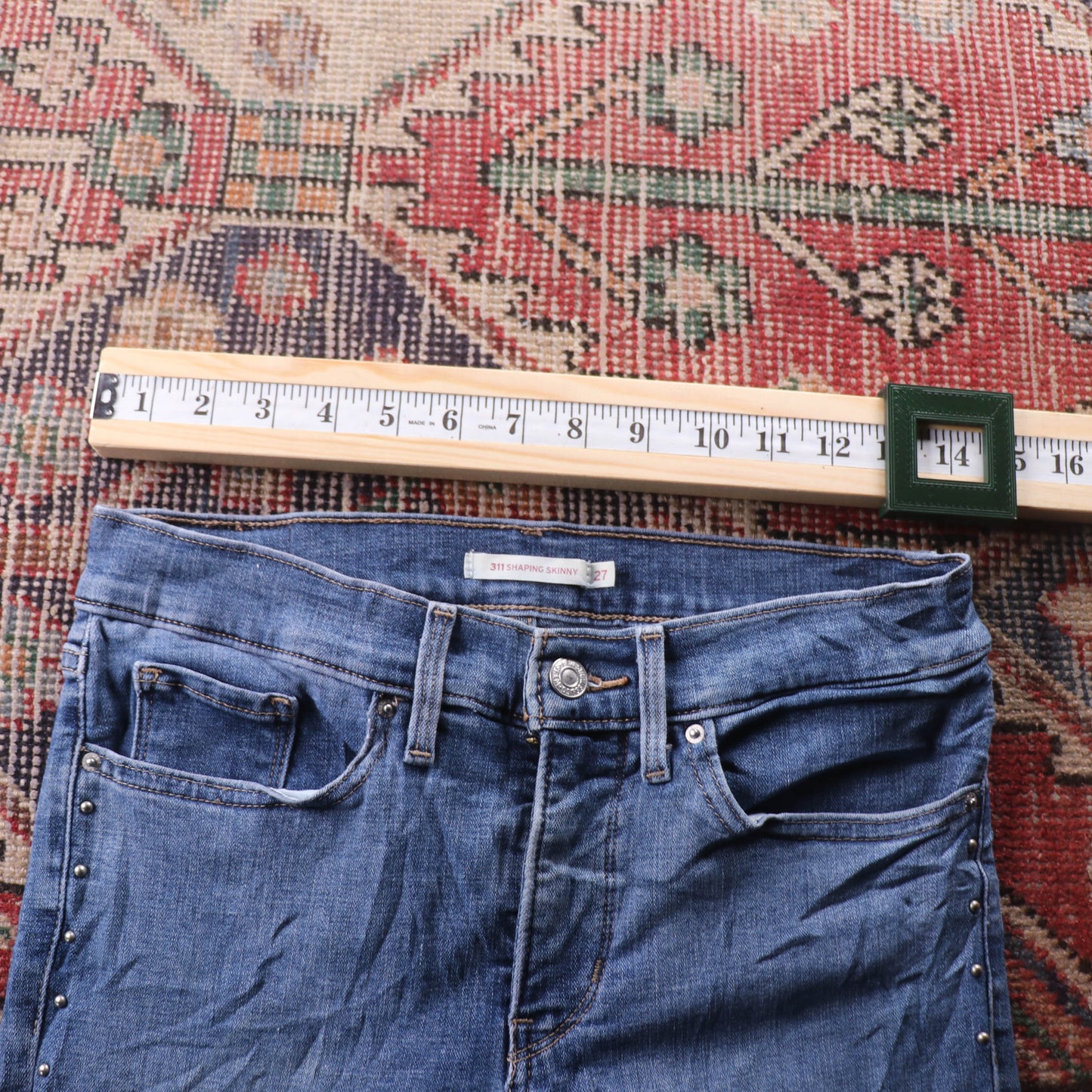 Levi's 311 Red Tab W28 L30 Skinny Blue Denim Jeans