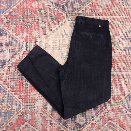 Unbranded W34 L28 Straight Leg Blue Corduroy Trousers