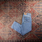 Levi's 721 Red Tab W28 L25 Straight Leg White Denim Jeans
