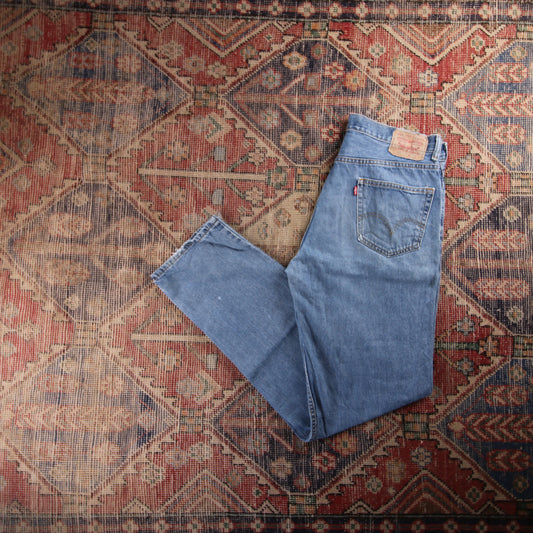Levi's 550 Red Tab W36 L36 Tapered Leg Relaxed Fit Blue Denim Jeans