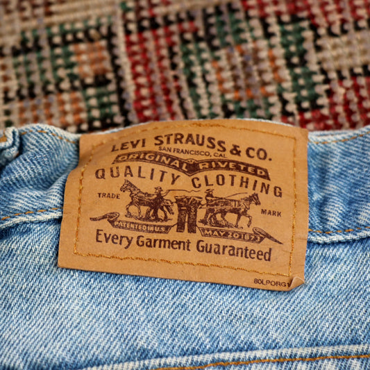 Levi's Orange Tab W28 L25 Tapered Leg Relaxed Fit Blue Denim Jeans