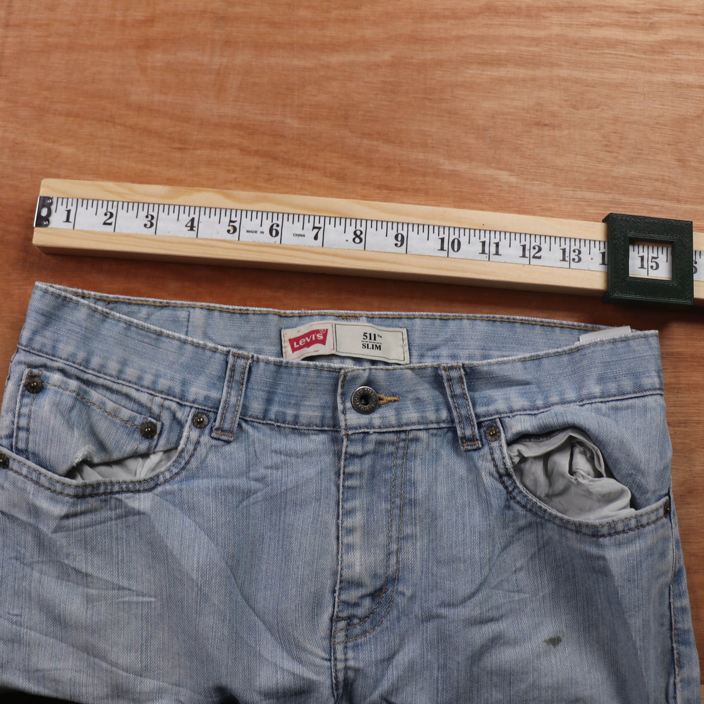 Levi's 511 Red Tab W30 L29 Slim Fit Blue Denim Jeans