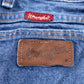 Wrangler W38 L34 Straight Leg Relaxed Fit Blue Denim Jeans