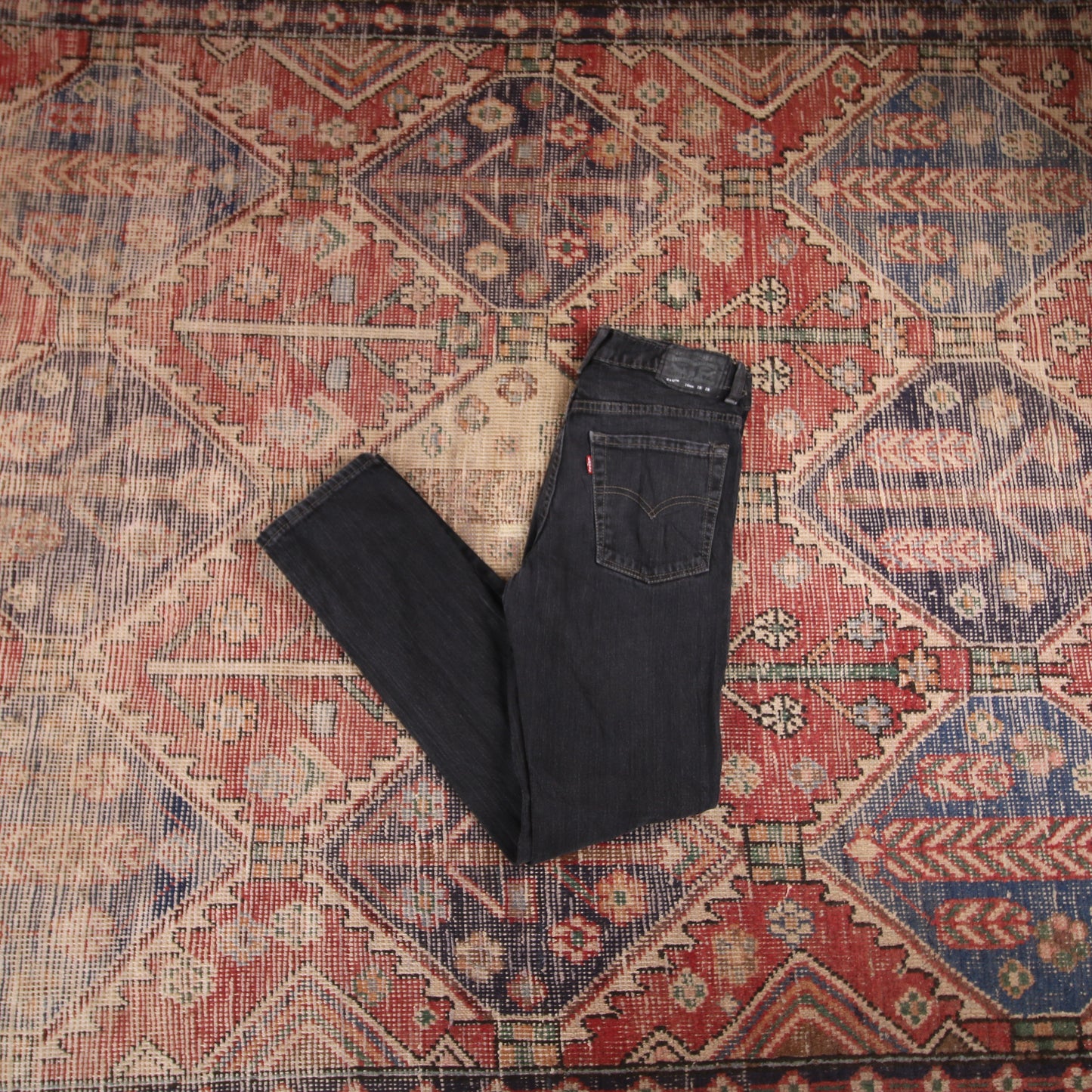Levi's 510 W29 L29 Skinny Classic Ripped Style Black Denim Jeans