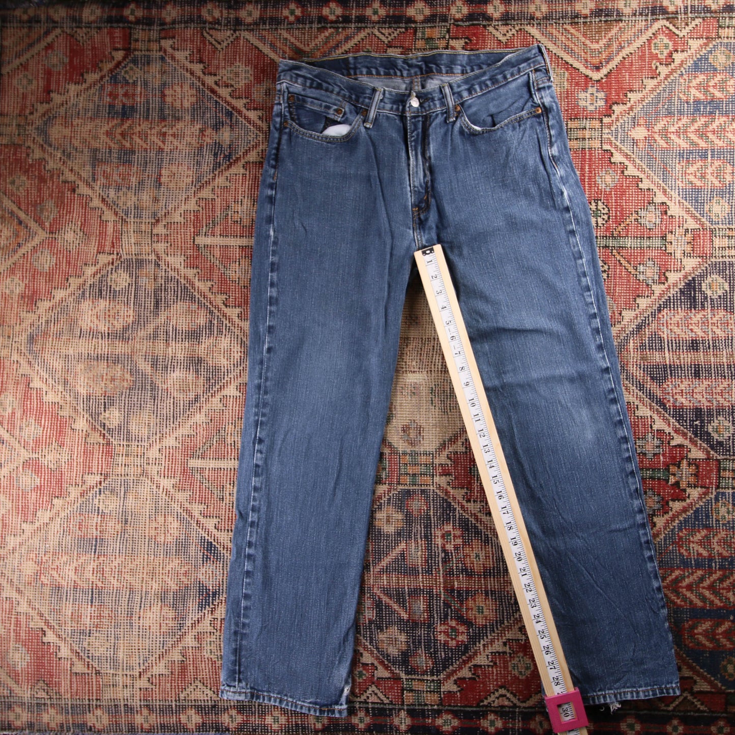 Levi's 514 Red Tab W28 L30 Straight Leg Blue Denim Jeans