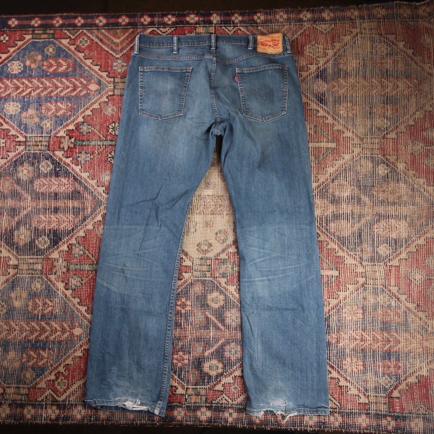 Levi's 514 W38 L32 Straight Leg Blue Denim Jeans