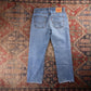 Levi's 518 Red Tab W32 L27 Flared Classic Ripped Style Blue Denim Jeans