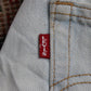 Levi's W28 L27 Straight Leg Classic Ripped Style Blue Denim Jeans