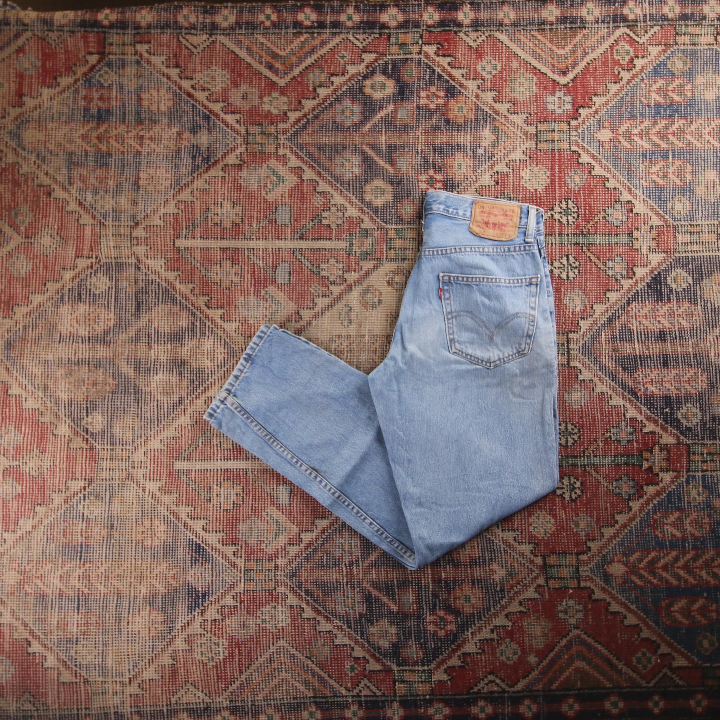 Levi's 550 Red Tab W30 L30 Tapered Leg Relaxed Fit Blue Denim Jeans