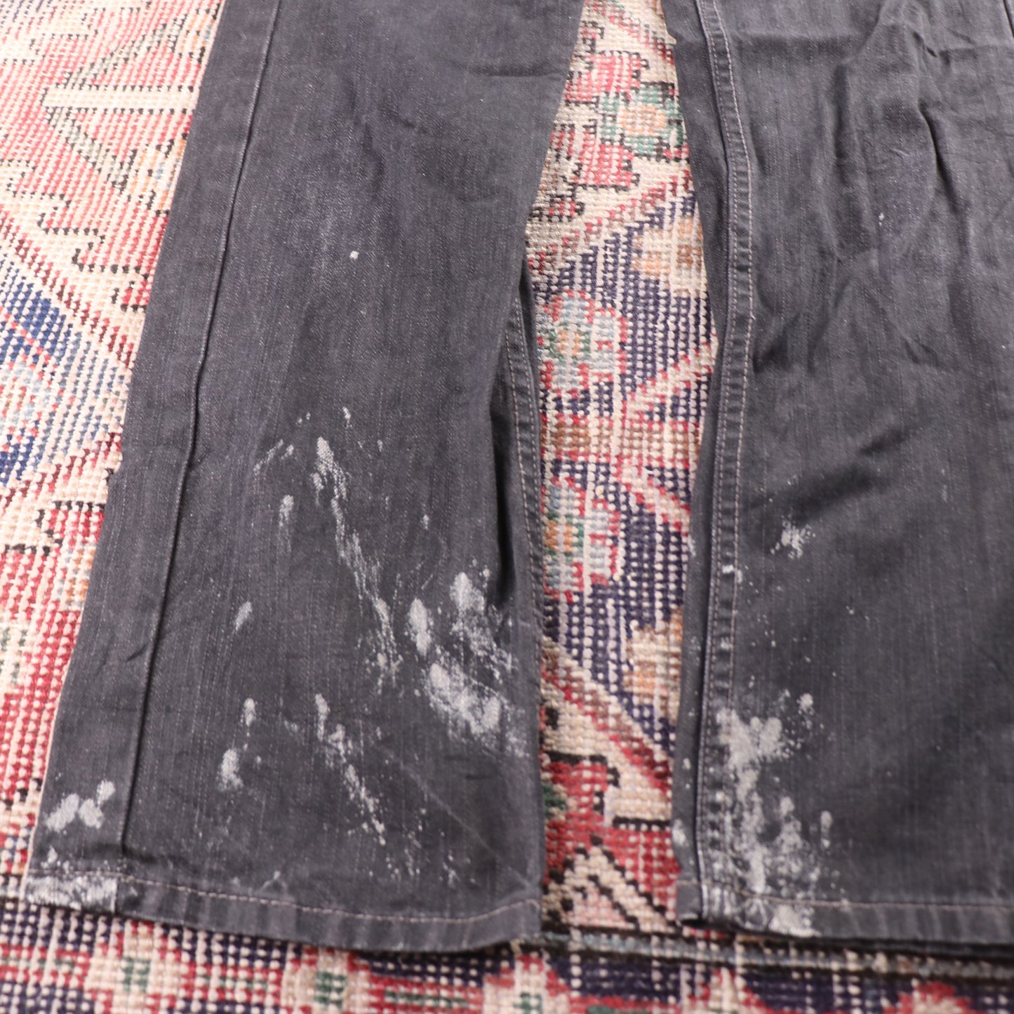 Levi's 505 Red Tab W36 L25 Straight Leg Regular Fit Grey Denim Jeans