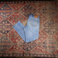 Wrangler W34 L29 Straight Leg Classic Ripped Style Blue Denim Jeans