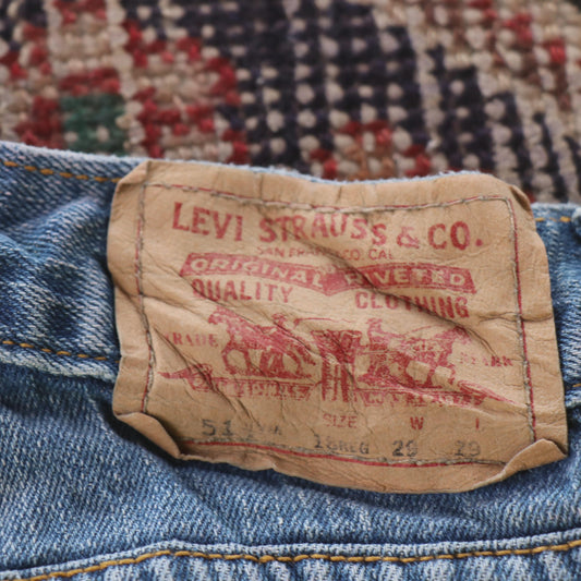 Levi's 514 Red Tab W28 L25 Straight Leg Blue Denim Jeans