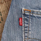 Levi's W38 L32 Straight Leg Blue Denim Jeans