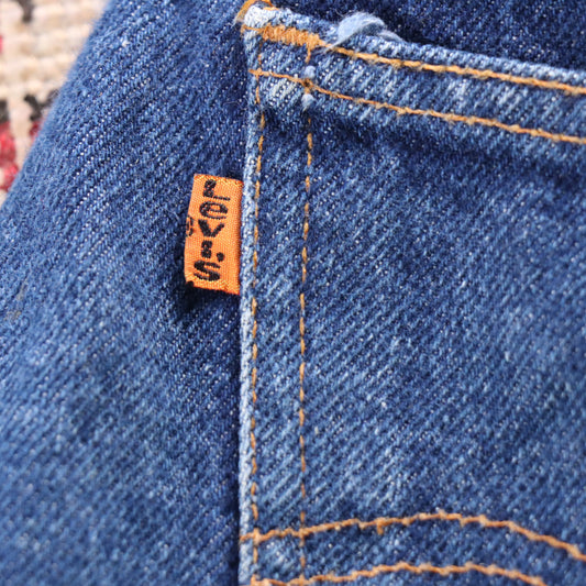 Levi's Orange Tab W34 L33 Straigth Leg Blue Denim Jeans