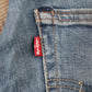 Levi's 511 W36 L31 Slim Fit Classic Ripped Style Blue Denim Jeans
