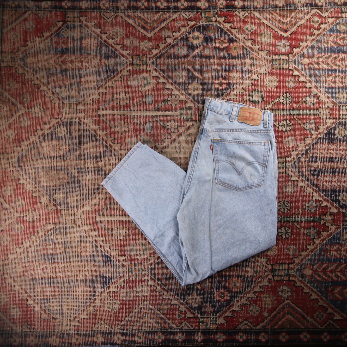 Levi's 501 Orange Tab W36 L28 Original Fit Blue Denim Jeans