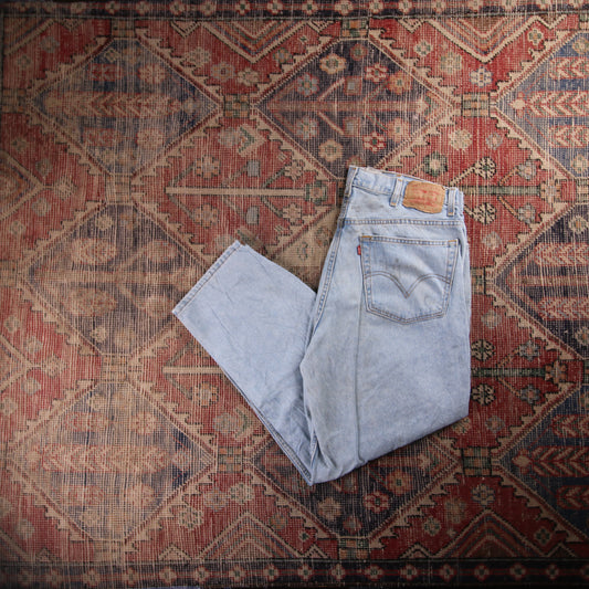 Levi's 501 Orange Tab W36 L28 Original Fit Blue Denim Jeans