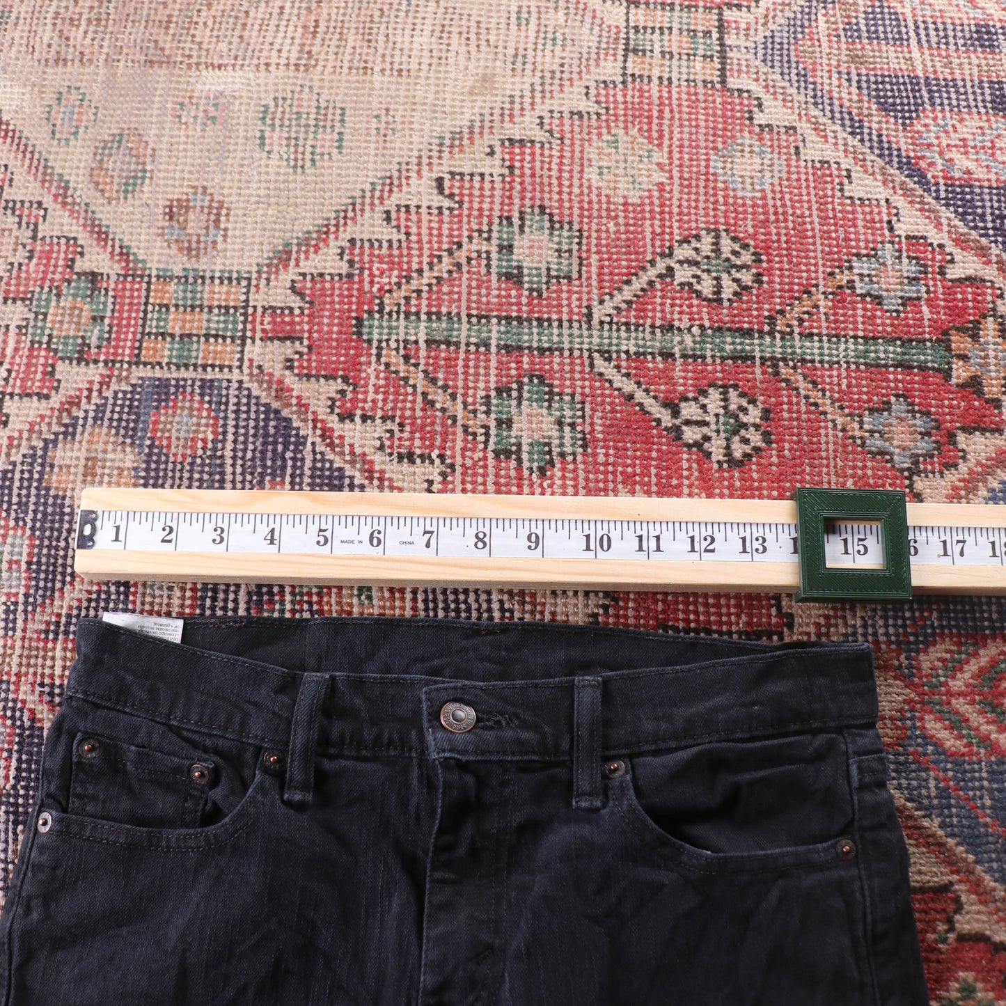 Levi's Red Tab W30 L29 Straight Leg Black Denim Jeans