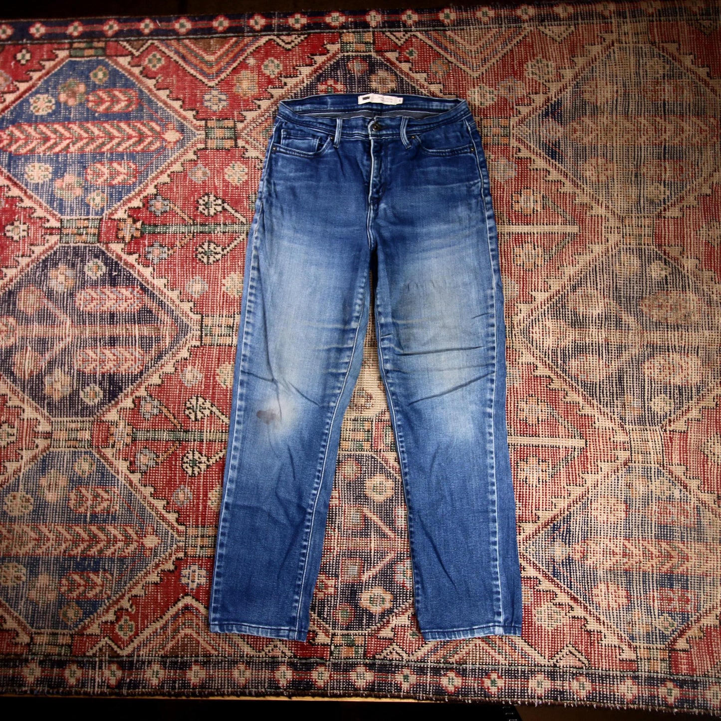 Levi's 512 W28 L26 Tapered Leg Slim Fit Blue Denim Jeans
