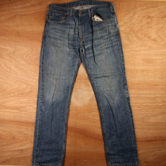 Levi's 559 Red Tab W36 L34 Straight Leg Relaxed Fit Blue Denim Jeans