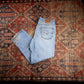 Levi's 550 W40 L31 Tapered Leg Relaxed Fit Classic Ripped Style Blue Denim Jeans