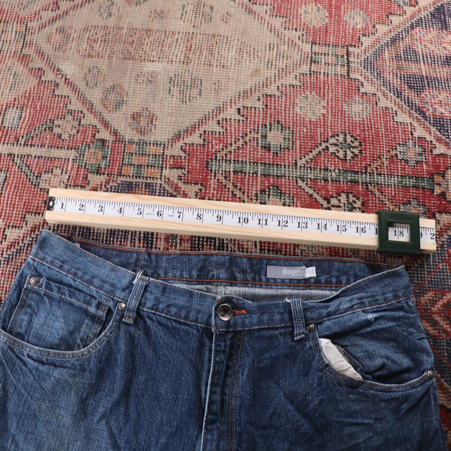 Levi's W36 L31 Bootcut Blue Denim Jeans