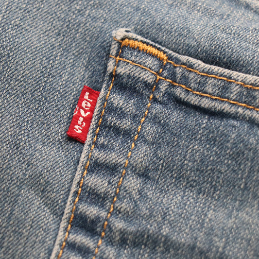 Levi's 513 W36 L28 Straight Leg Slim Fit Blue Denim Jeans