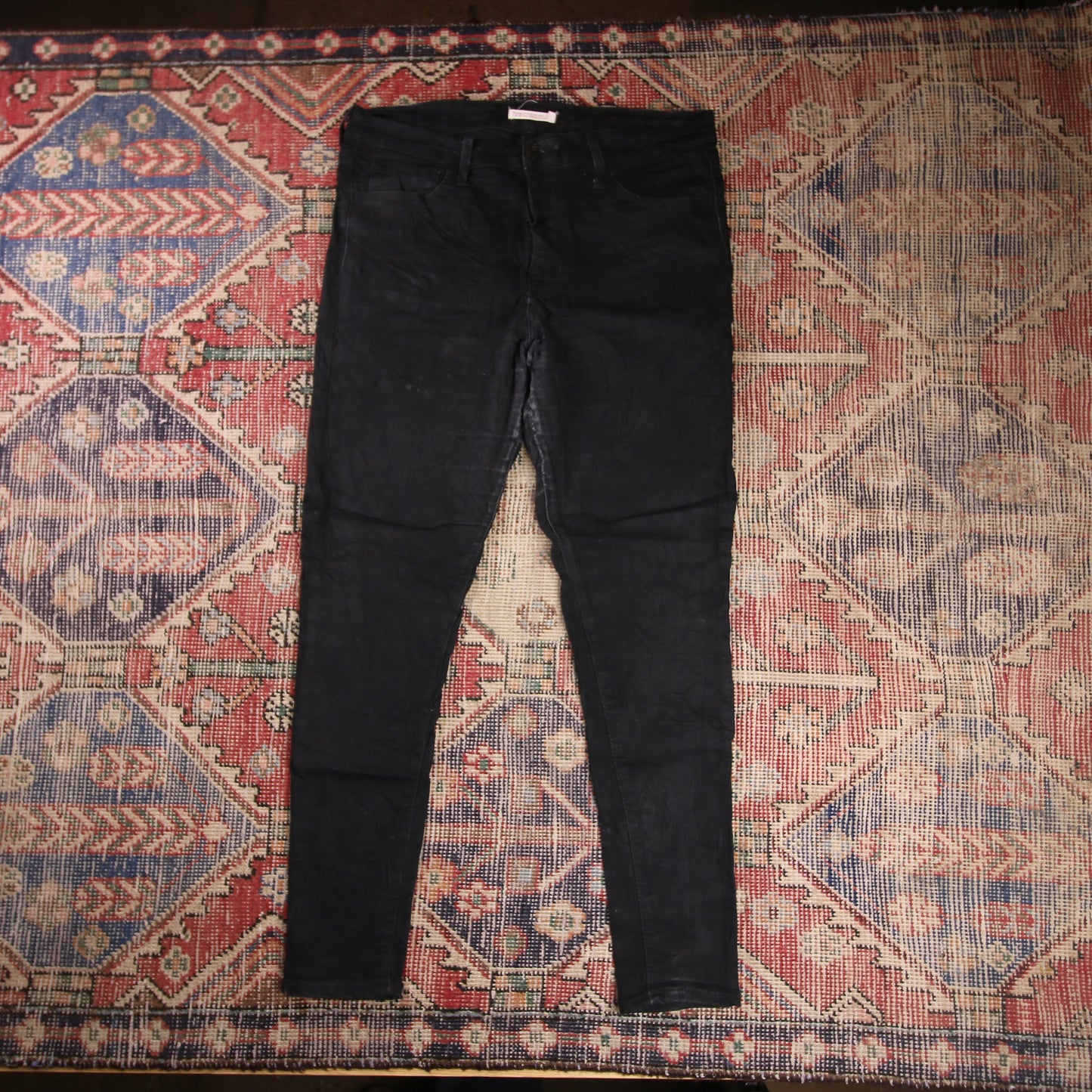 Levi's 720 W34 L30 Skinny Black Denim Jeans