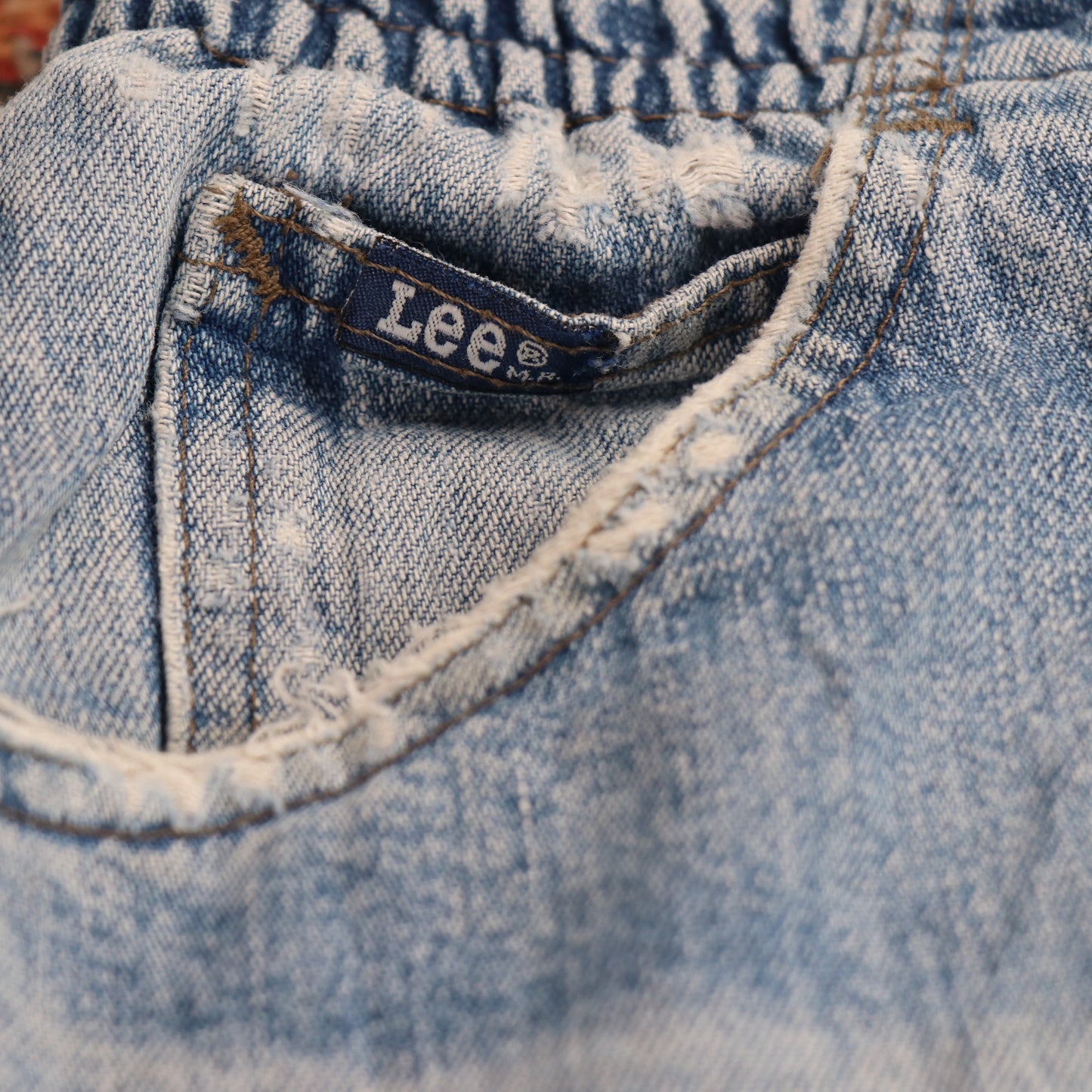 Lee W30 L30 Tapered Leg Loose Fit Classic Ripped Style Blue Denim Jeans