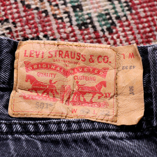 Levi's 501 W40 L29 Original Fit Black Denim Jeans