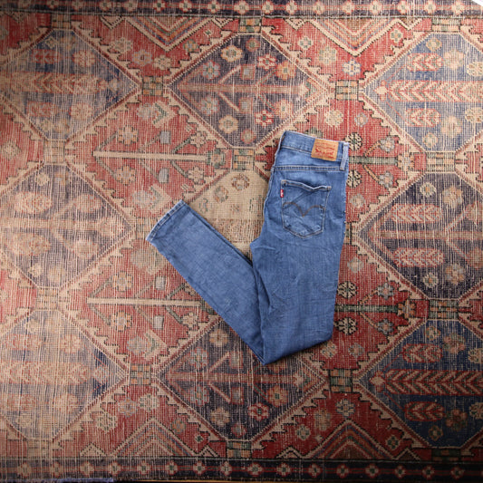 Levi's 311 Red Tab W28 L30 Skinny Blue Denim Jeans