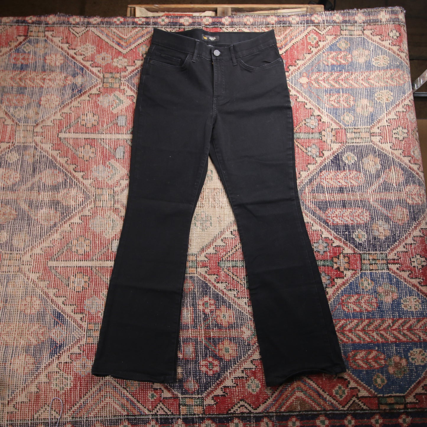 Lee W30 L28 Bootcut Black Denim Jeans
