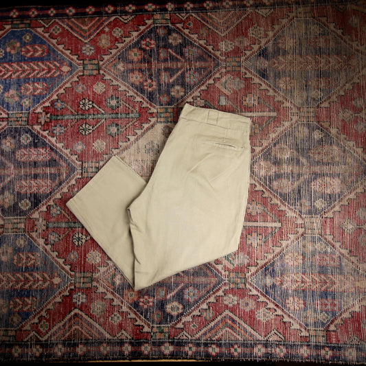 Dickies 874 W38 L25 Straight Leg Beige Cotton Blend Trousers
