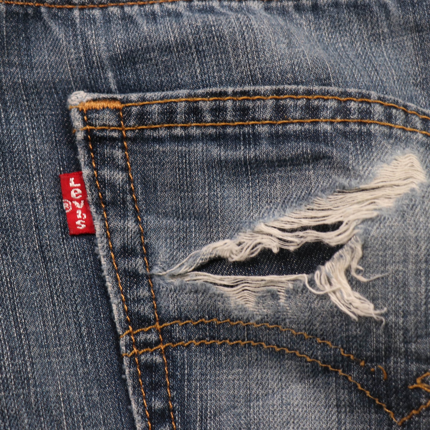 Levi's 527 Red Tab W30 L30 Bootcut Blue Denim Jeans