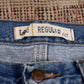 Lee W38 L28 Straight Leg Regular Fit Blue Denim Jeans