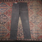 Levi's W34 L31 Straight Leg Black Denim Jeans