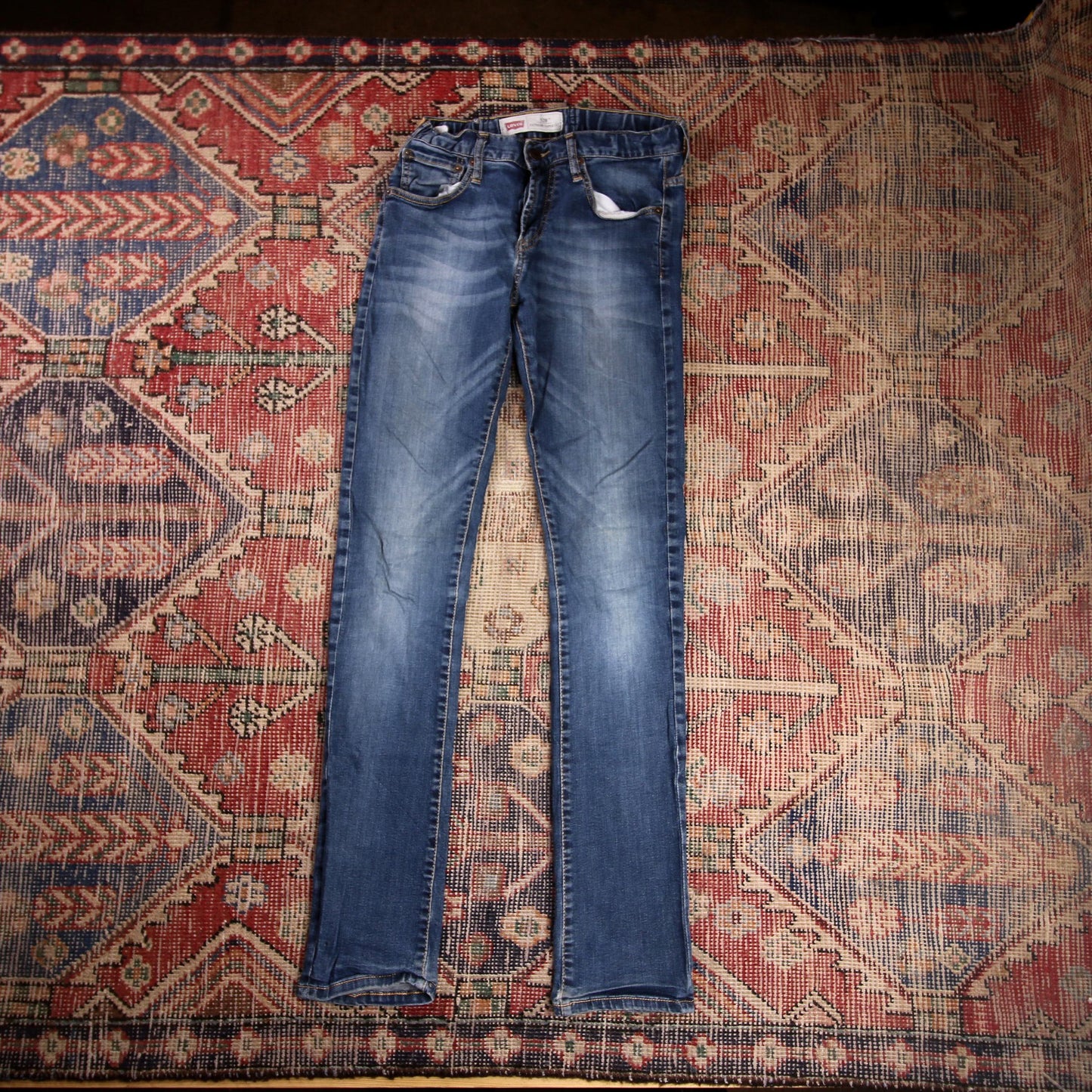 Levi's 520 W28 L31 Tapered Leg Slim Fit Blue Denim Jeans