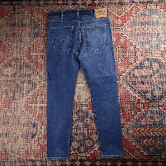 Levi's 505 Red Tab W30 L28 Straight Leg Regular Fit Blue Denim Jeans