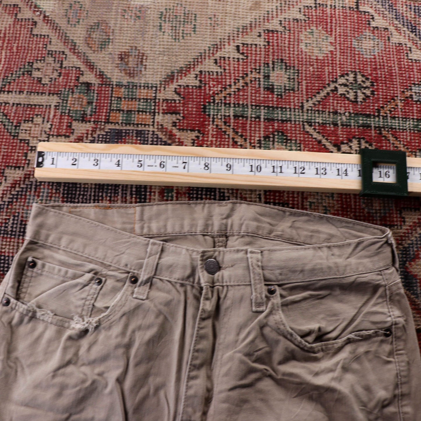 Levi's 559 Red Tab W32 L28 Straight Leg Relaxed Fit Beige Denim Jeans