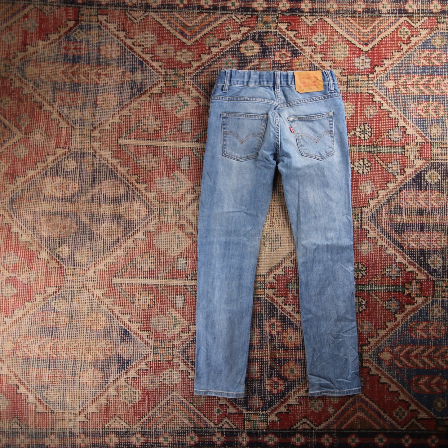 Levi's 511 Red Tab W24 L25 Slim Fit Blue Denim Jeans