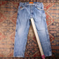 Wrangler W36 L30 Straight Blue Denim Jeans