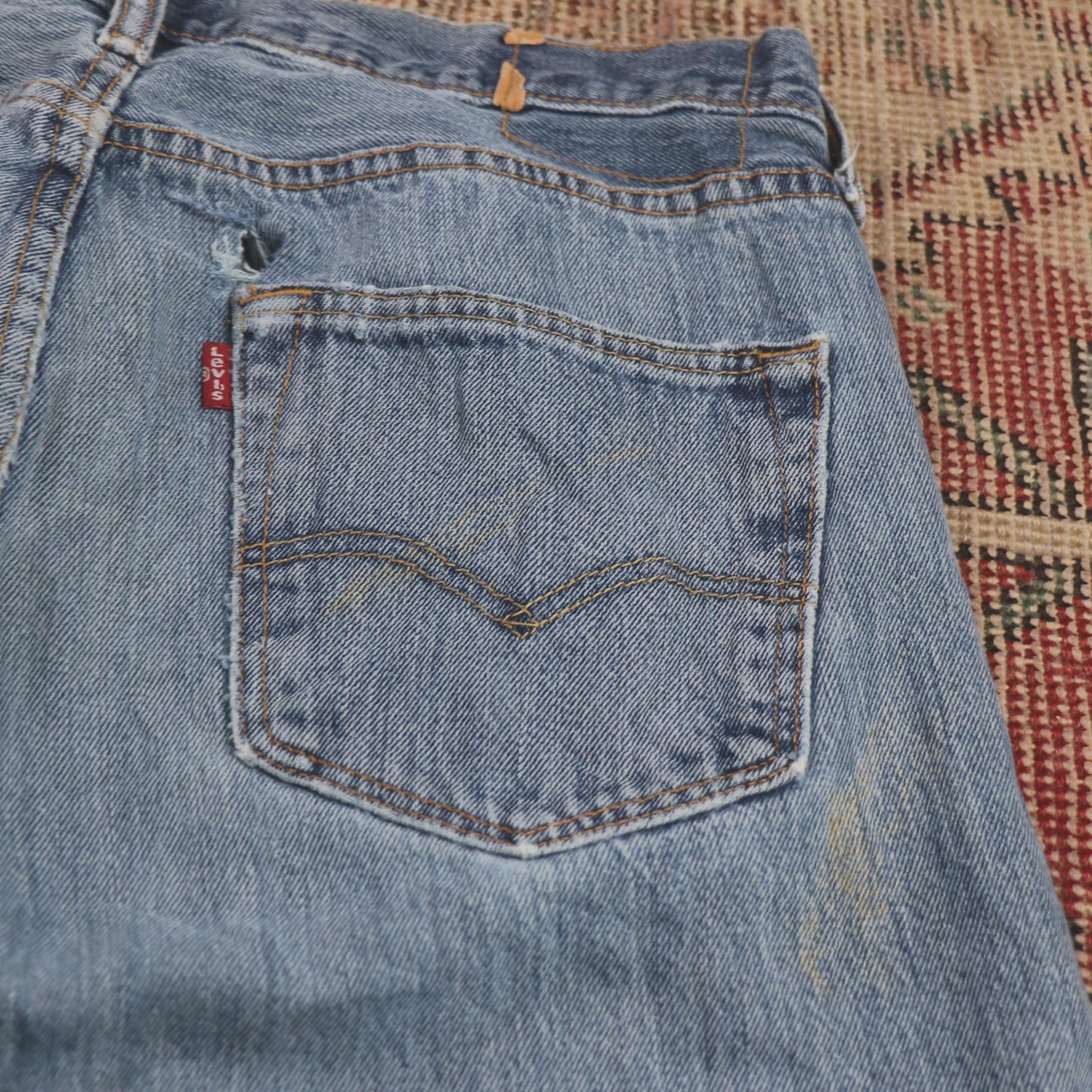 Levi's W32 L31 Straigth Leg Blue Denim Jeans