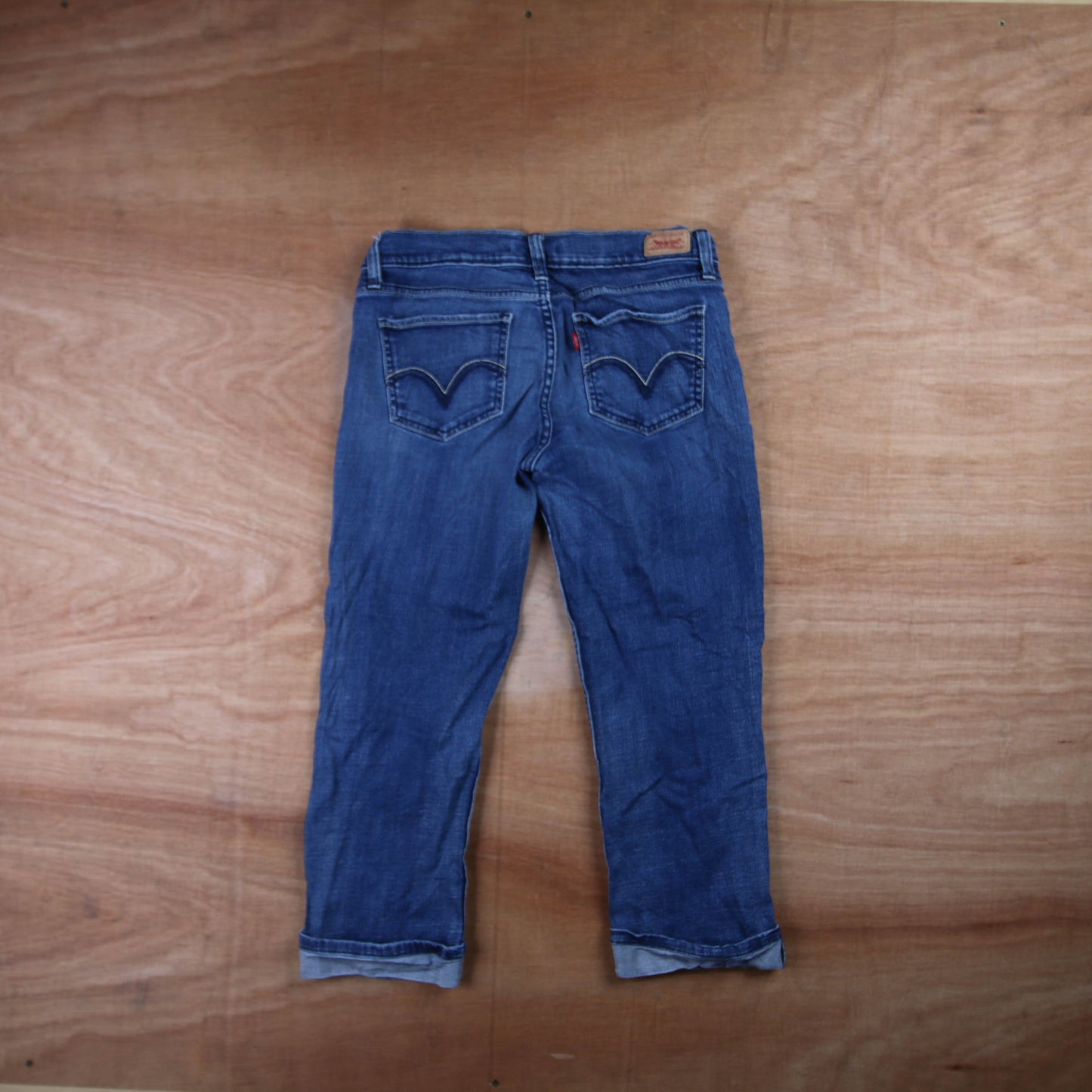 Levi's 711 Red Tab W30 L22 Slim Blue Denim Jeans