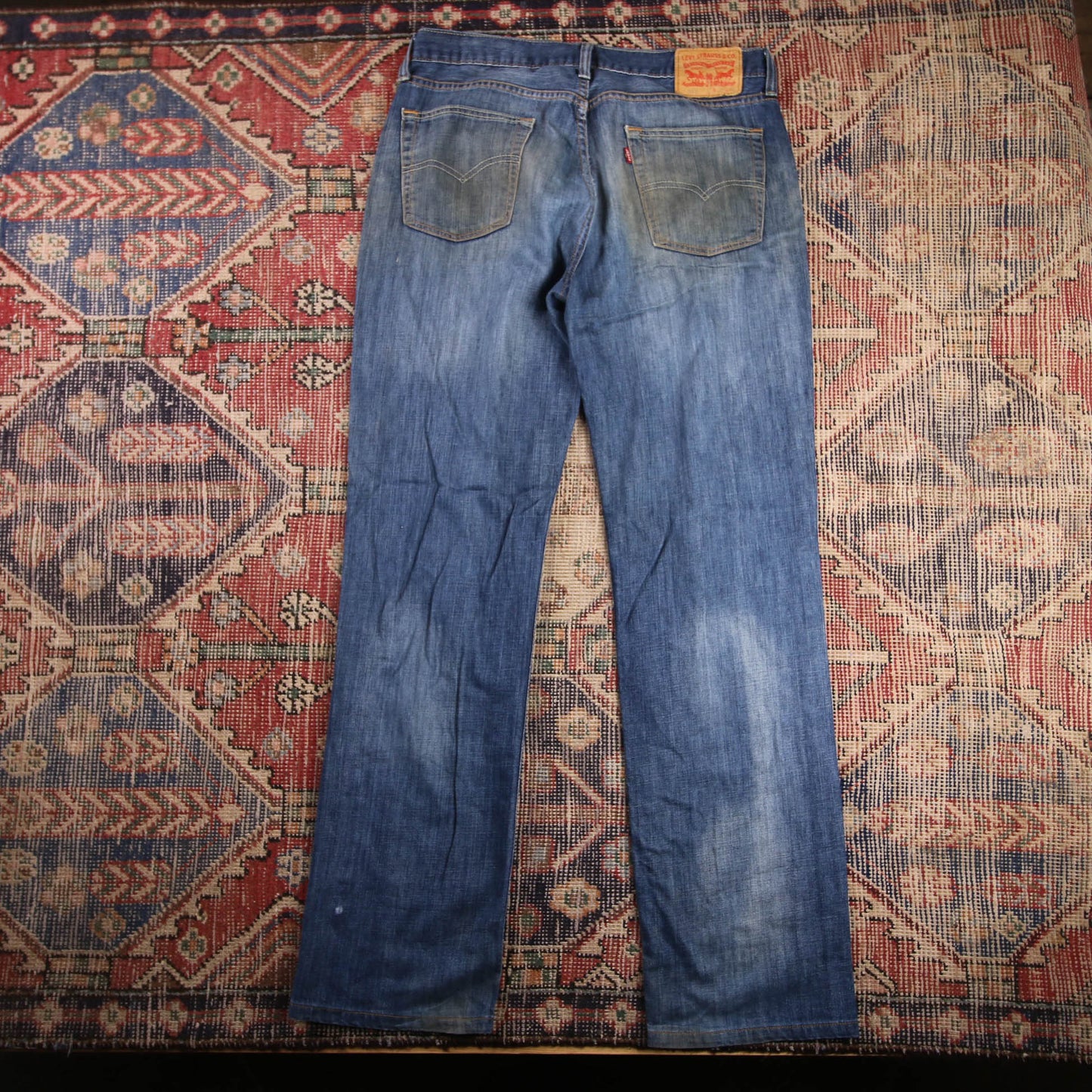 Levi's 514 W34 L32 Straight Leg Blue Denim Jeans