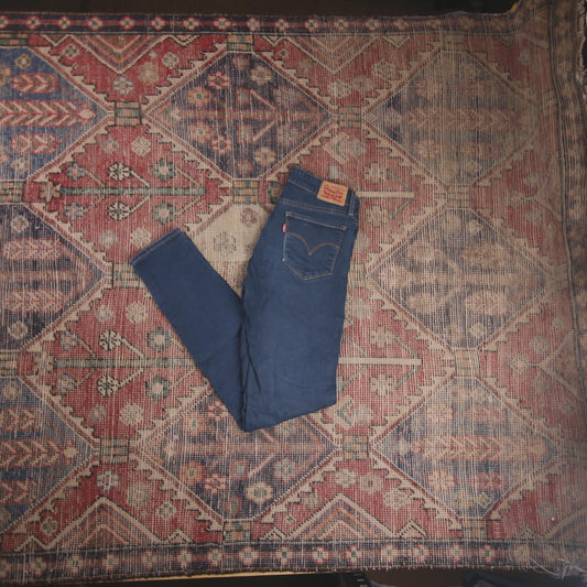 Levi's 711 W26 L29 Skinny Blue Denim Jeans