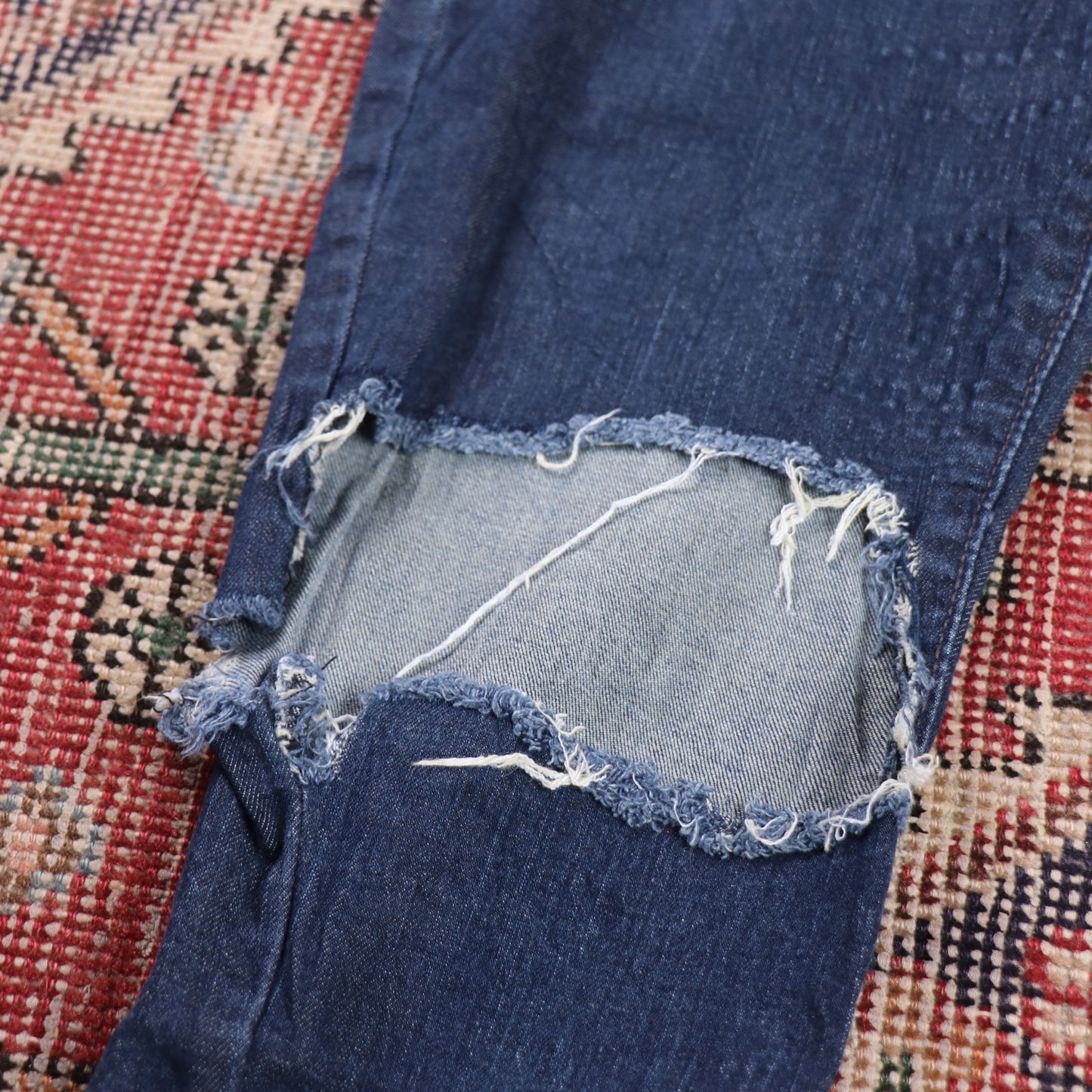 Levi's W30 L30 Jegging Classic Ripped Style Blue Denim Jeans
