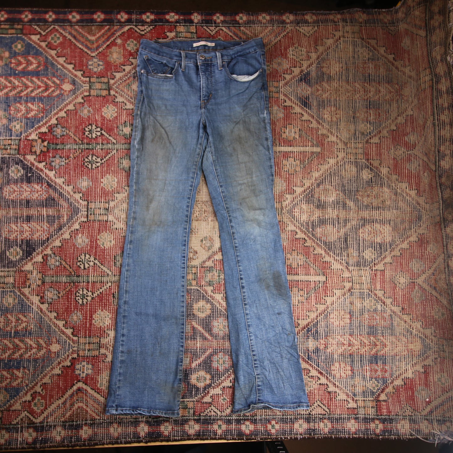 Levi's 315 W30 L30 Flared Blue Denim Jeans